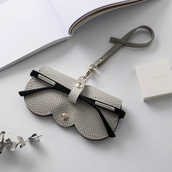 Vivolux | Weiche Leder-Sonnenbrillen-Tasche