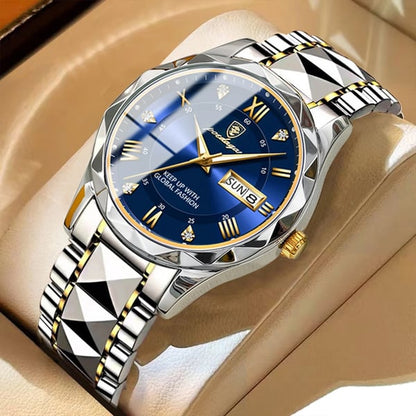 Vivolux | Wasserdichte Luxus-Herrenarmbanduhr der Top-Marke mit Leuchtfunktion
