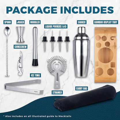 Vivolux | 12-Teilig: Cocktail-Shaker-Set