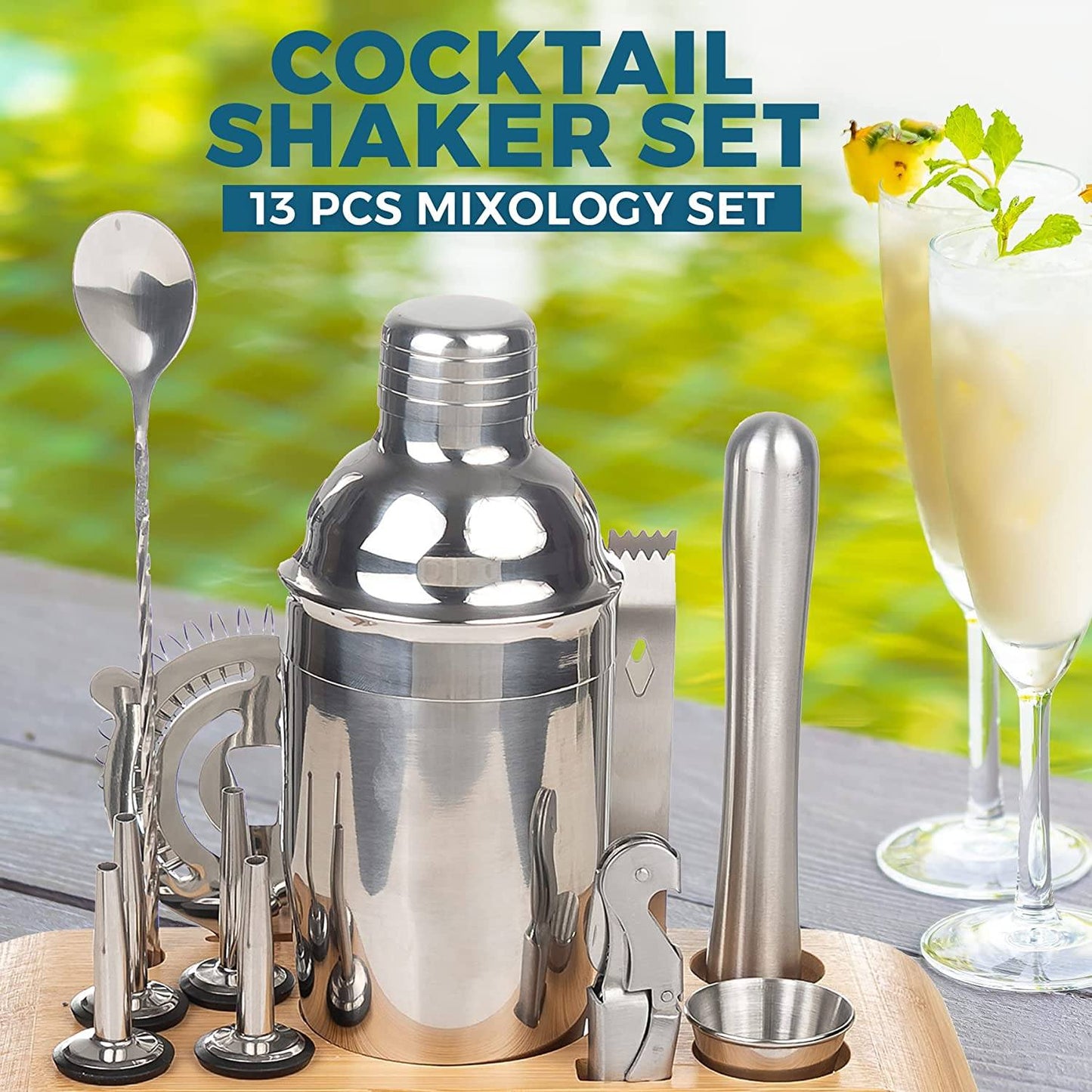 Vivolux | 12-Teilig: Cocktail-Shaker-Set
