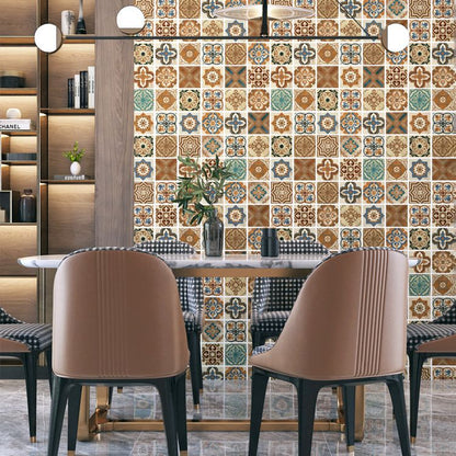 Vivolux | Multi-Tonal Stil Vinyl Plankenboden Peel and Stick Porzellanfliesen Look PVC Bodenbelag