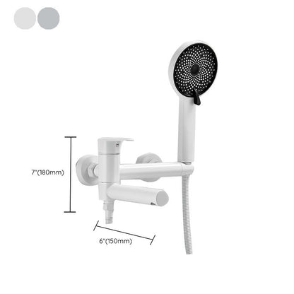 Vivolux | Modernes Badewannenrandstück Einhand-Wandmontage-Badewannenarmatur mit Handbrause