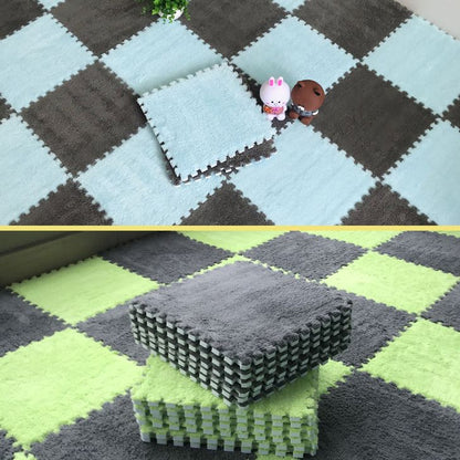 Vivolux | Farbverblassungsbeständige Teppichfliese Einfarbige Interlocking Teppichbodenfliese