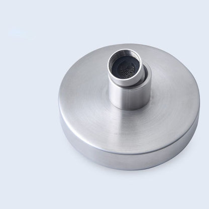 Vivolux | Edelstahl Duschkombination Runder Festduschkopf mit Duscharm