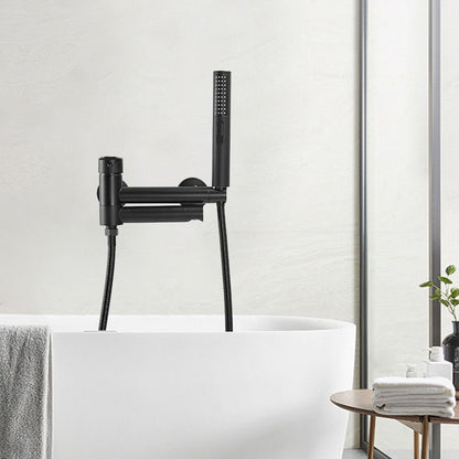 Vivolux | Modernes Badewannenrandstück Einhand-Wandmontage-Badewannenarmatur mit Handbrause