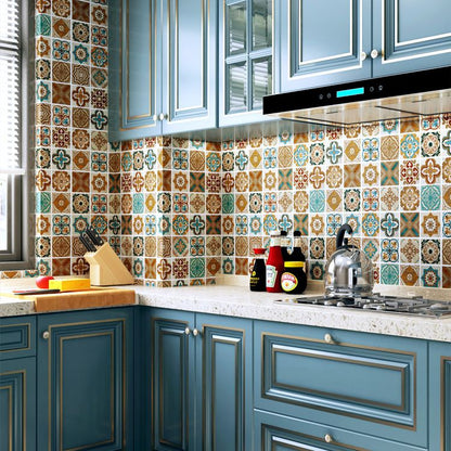 Vivolux | Multi-Tonal Stil Vinyl Plankenboden Peel and Stick Porzellanfliesen Look PVC Bodenbelag