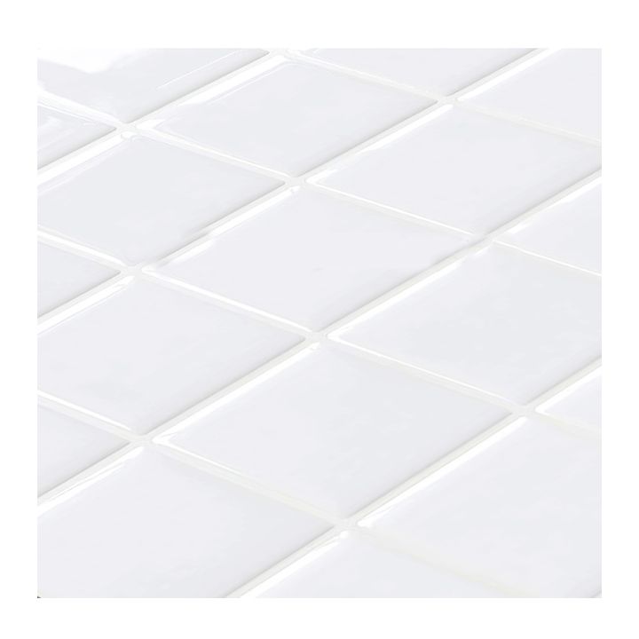 Vivolux | Weiße Mosaik Peel & Stick Fliese Wasserfeste Küchenrückwand Tapete