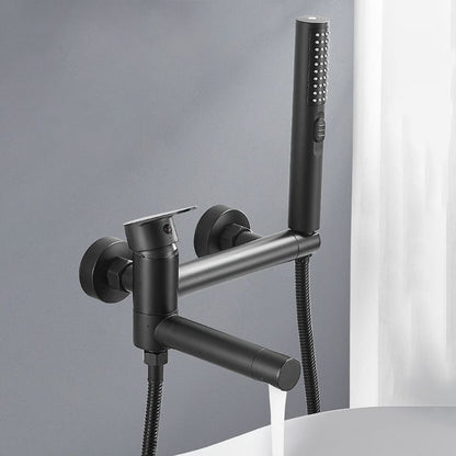 Vivolux | Modernes Badewannenrandstück Einhand-Wandmontage-Badewannenarmatur mit Handbrause