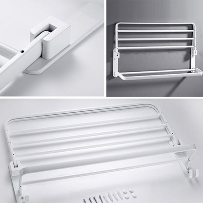 Vivolux | Weißes Badezimmerzubehör Hardware-Set Modernes Badezimmerzubehör-Set, Handtuchhalter