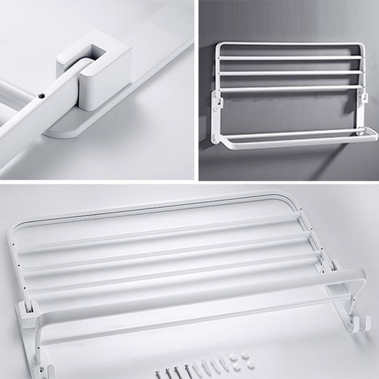 Vivolux | Weißes Badezimmerzubehör Hardware-Set Modernes Badezimmerzubehör-Set, Handtuchhalter