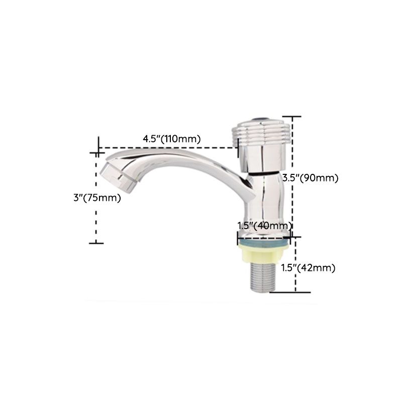 Vivolux | Moderner Badezimmer Wasserhahn Chrom Knopfgriff mit Wasser Schlauch Waschbecken Wasserhahn