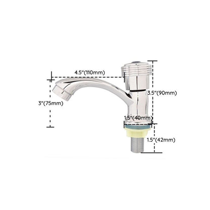 Vivolux | Moderner Badezimmer Wasserhahn Chrom Knopfgriff mit Wasser Schlauch Waschbecken Wasserhahn