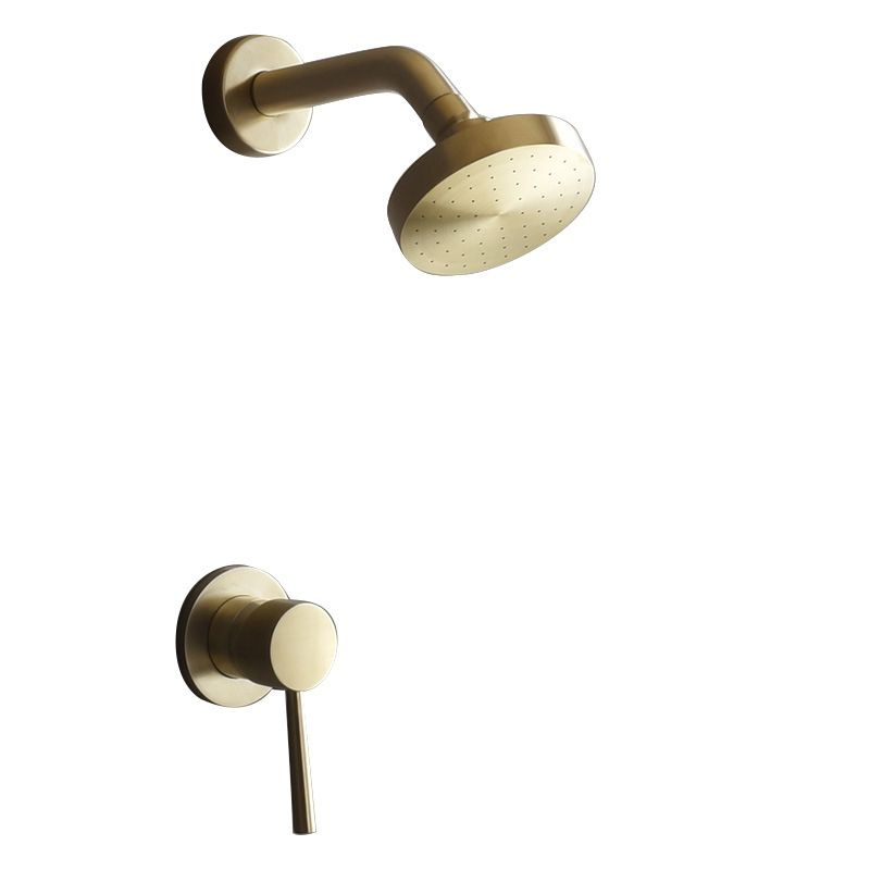 Vivolux | Edelstahl Duschkombination Runder Festduschkopf mit Duscharm