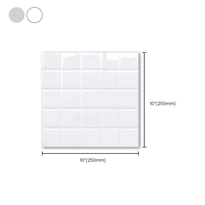 Vivolux | Weiße Mosaik Peel & Stick Fliese Wasserfeste Küchenrückwand Tapete