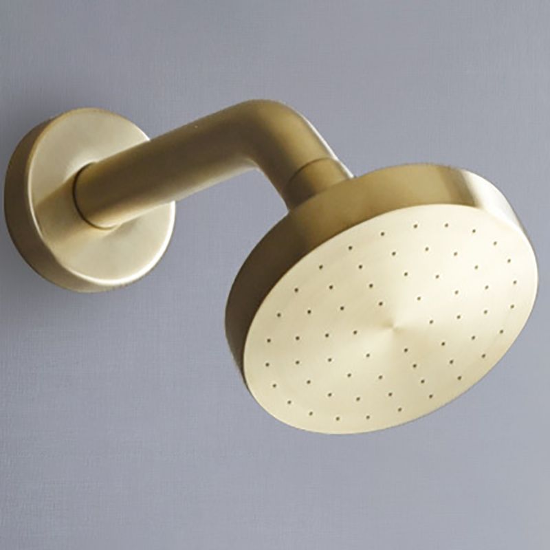 Vivolux | Edelstahl Duschkombination Runder Festduschkopf mit Duscharm