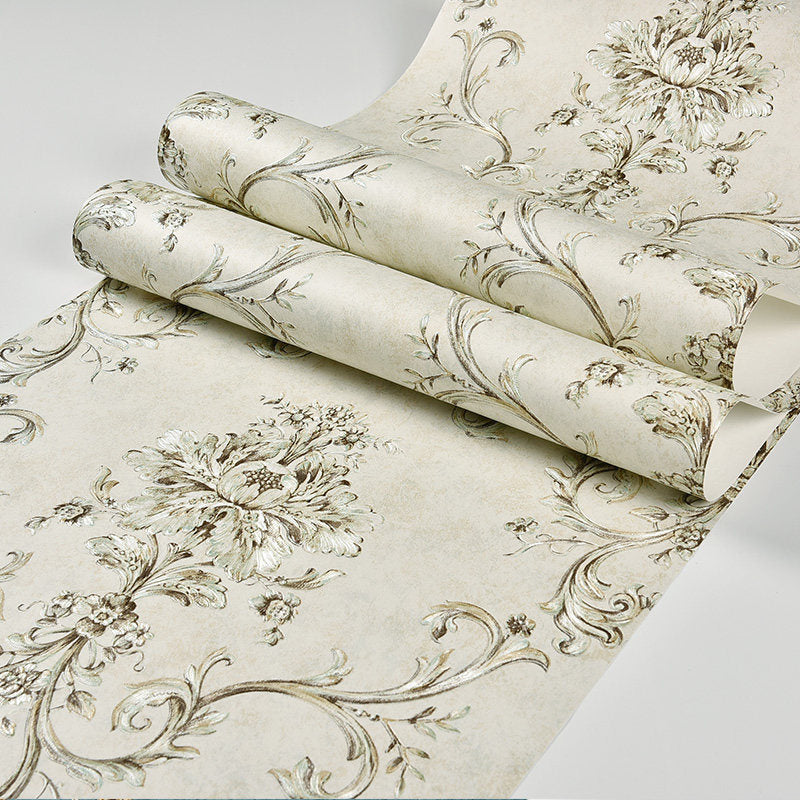Vivolux | Klasieke Damastbehang Donkere Kleur Vlekbestendige Wanddecoratie voor de Woonkamer