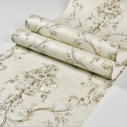 Vivolux | Klasieke Damastbehang Donkere Kleur Vlekbestendige Wanddecoratie voor de Woonkamer