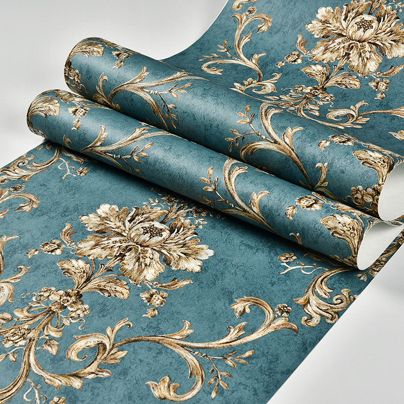 Vivolux | Klasieke Damastbehang Donkere Kleur Vlekbestendige Wanddecoratie voor de Woonkamer
