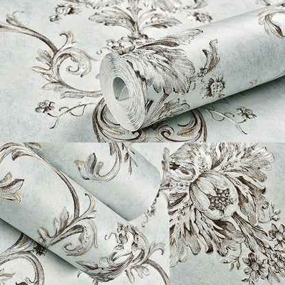 Vivolux | Klasieke Damastbehang Donkere Kleur Vlekbestendige Wanddecoratie voor de Woonkamer