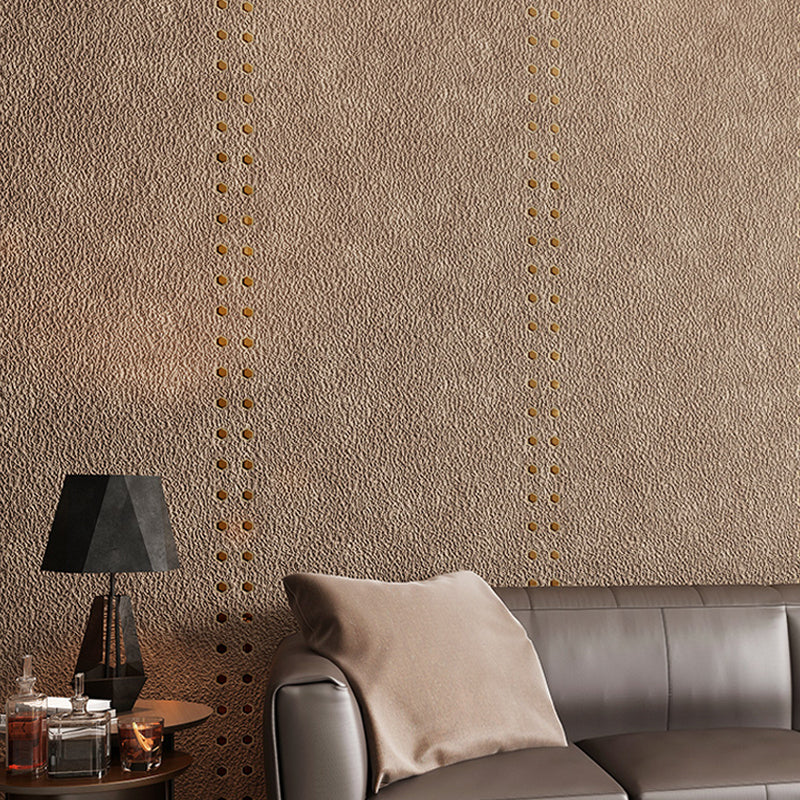 Vivolux | Steampunk Gepiercte Metall Solide Tapete Dunkle Farbe Feuchtigkeitsbeständige Wanddekoration für Schlafzimmer