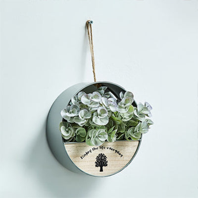 Vivolux | Blumen/Pflanzen Lichterkette mit Holzring/Hausregal Nordic Funkellicht für Café Teeladen