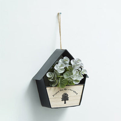 Vivolux | Blumen/Pflanzen Lichterkette mit Holzring/Hausregal Nordic Funkellicht für Café Teeladen