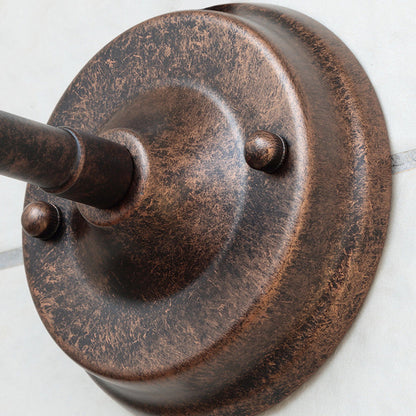 Vivolux | Noctura Classic Wandlampe | Vintage Design | Eisenrahmen mit Rundem Glasschirm | 1-Licht Esszimmerbeleuchtung