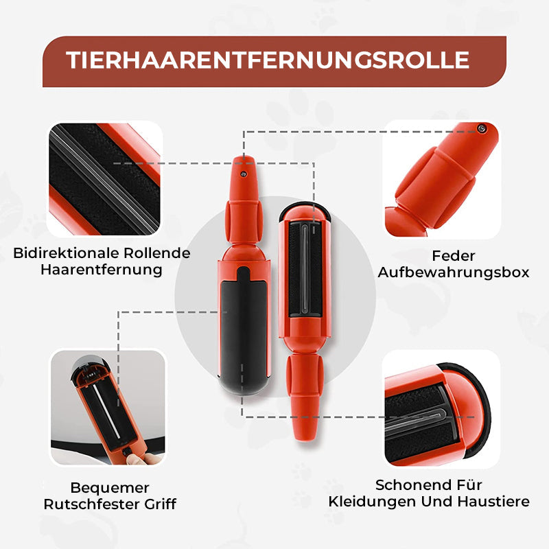 Vivolux | Hazel™ Wiederverwendbarer Non-Paper Fusselroller für Tierhaare