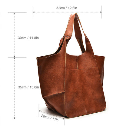 Übergroße Weekender-Handtaschen aus Leder für Damen