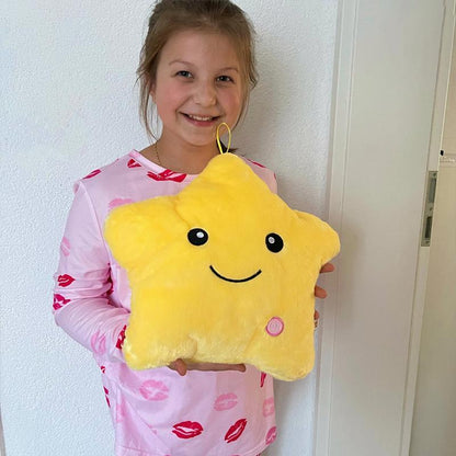Fünfzackiger Stern Leuchtendes Kissen