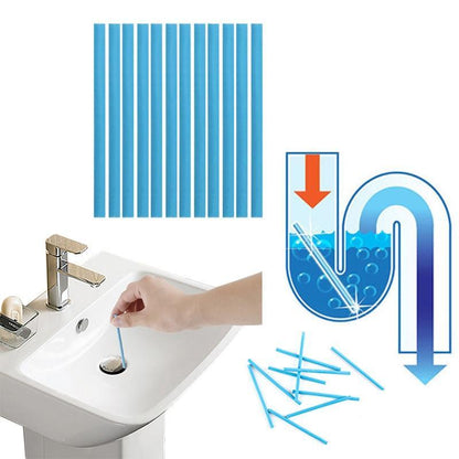Vivolux | IcoolGadgets 12 Stk./Pack Sani Sewer Rod Abflussreiniger Stäbe Küche Toilette Badewanne Abwasser Dekontamination zu Deodorant Abfluss Stoppt Verstopfungen Werkzeuge