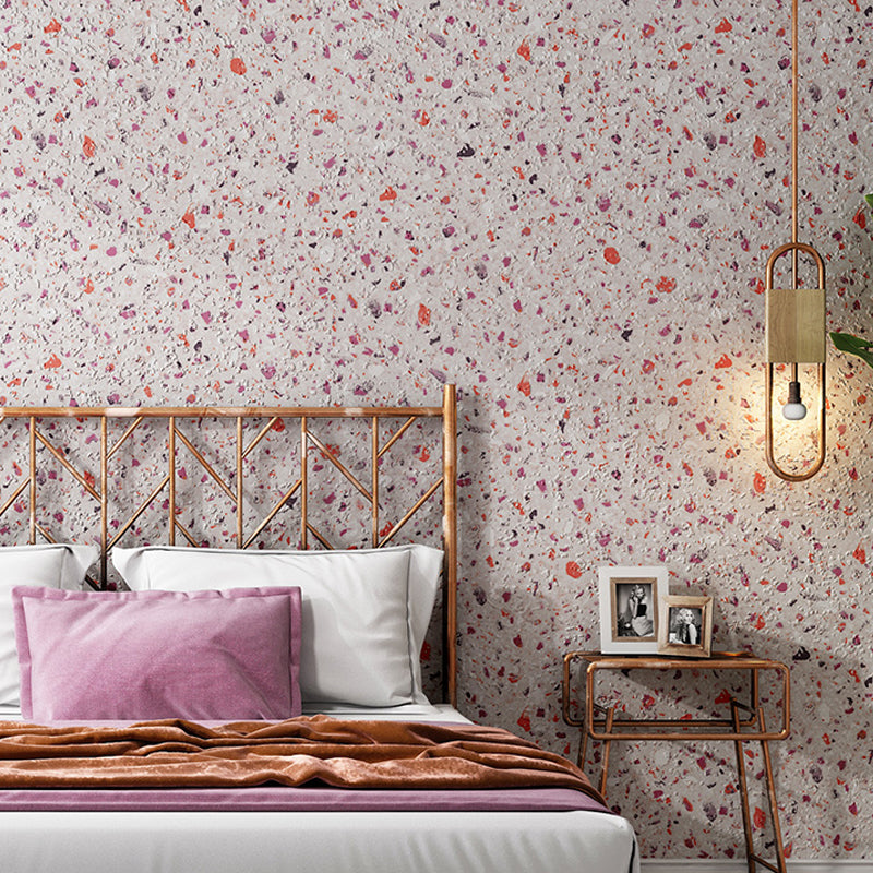 Vivolux | Pastel gekleurde terrazzo look behang waterproof industrieel slaapkamer wandbedekking