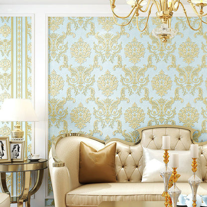 Vivolux | Europese bloemenbehangrol voor de woonkamer 54,2 vierkante voet wandbekleding in zachte kleur