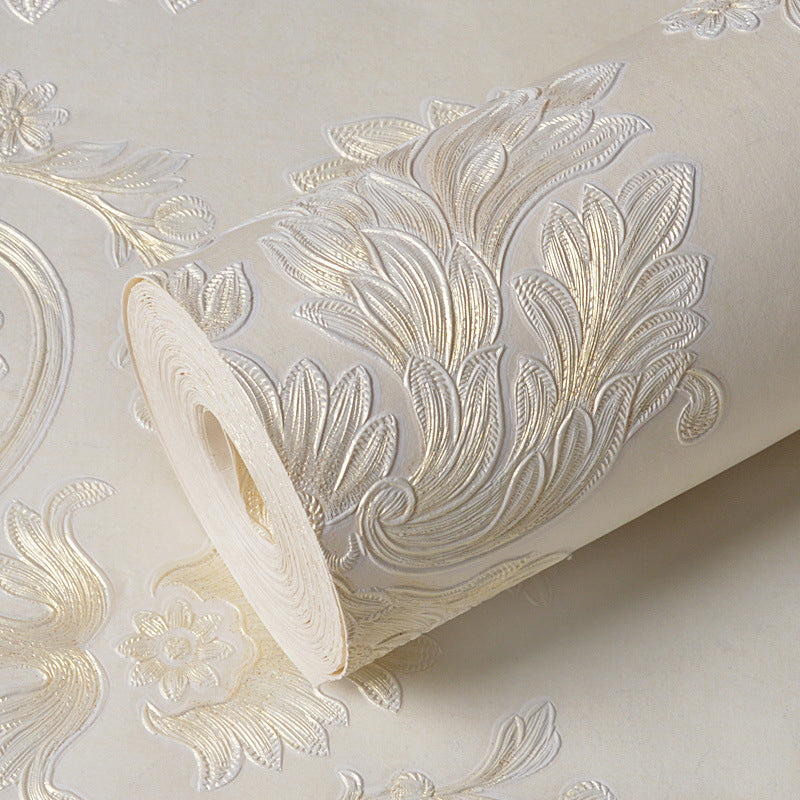 Vivolux | Europese bloemenbehangrol voor de woonkamer 54,2 vierkante voet wandbekleding in zachte kleur