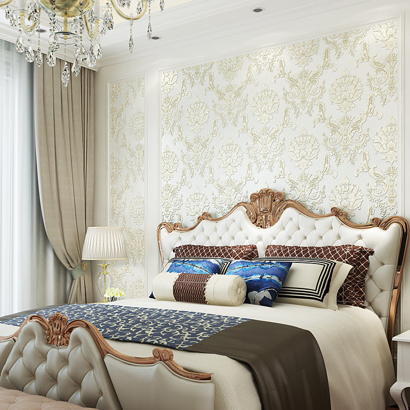 Vivolux | Europese bloemenbehangrol voor de woonkamer 54,2 vierkante voet wandbekleding in zachte kleur