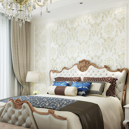 Vivolux | Europese bloemenbehangrol voor de woonkamer 54,2 vierkante voet wandbekleding in zachte kleur