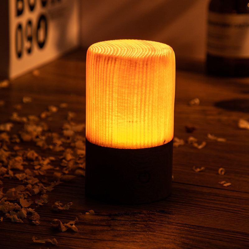 Vivolux | LumiWood – LED-Tischleuchte mit Akku und Touch-Steuerung
