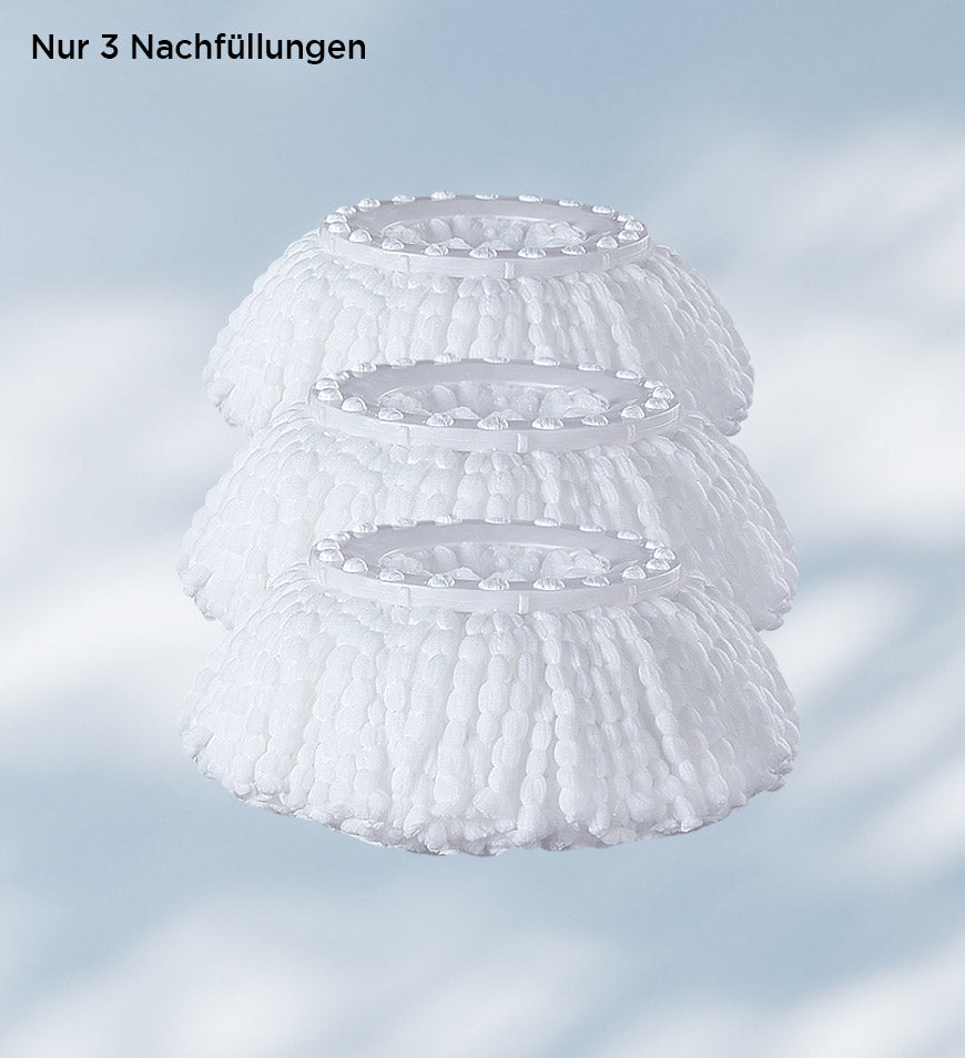 Vivolux | 360° Drehbarer Wischmopp- und Eimer-Set mit Auswringsystem F63