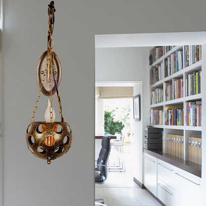 Vivolux | Kandelaar Wand Sconces Licht Vintage Retro Metaal 1 Licht Hanglamp Suspender Wandlamp in Oud Messing