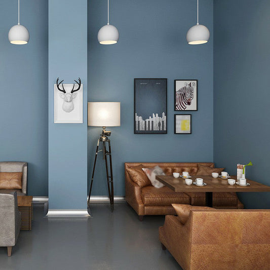 Vivolux | Stick On Nordic Effen Behang Grijs-Blauw Makkelijk Peel Off Wandbekleding in Grijs-Blauw