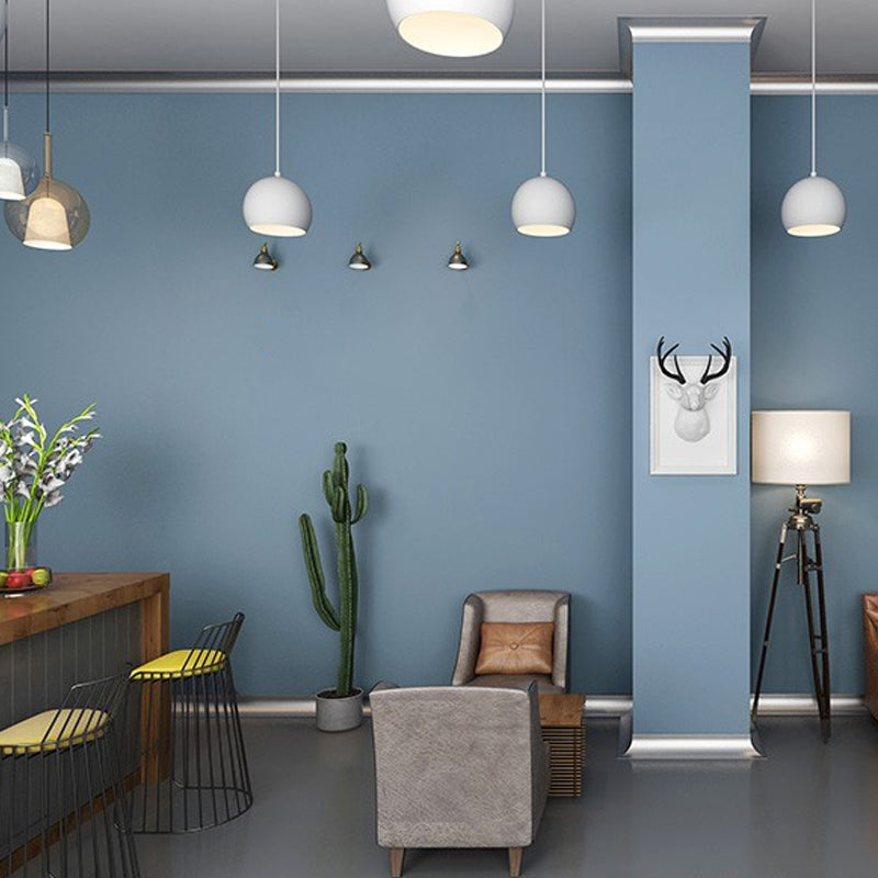Vivolux | Stick On Nordic Effen Behang Grijs-Blauw Makkelijk Peel Off Wandbekleding in Grijs-Blauw