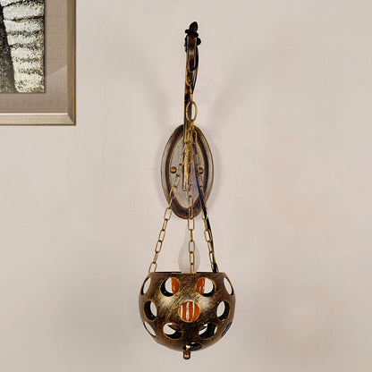 Vivolux | Kandelaar Wand Sconces Licht Vintage Retro Metaal 1 Licht Hanglamp Suspender Wandlamp in Oud Messing