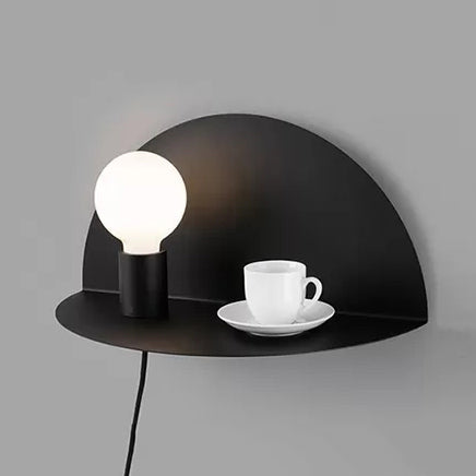 Vivolux | Open Bulb Kinder Schlafzimmer Wandlicht mit Halbkreis Metall 1 Licht Nordic Style Wandleuchte