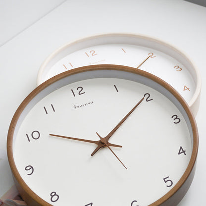 Vivolux | Schlichte analoge Massivholz-Wanduhr für Zuhause – zeitlos und elegant!
