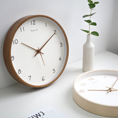 Vivolux | Schlichte analoge Massivholz-Wanduhr für Zuhause – zeitlos und elegant!