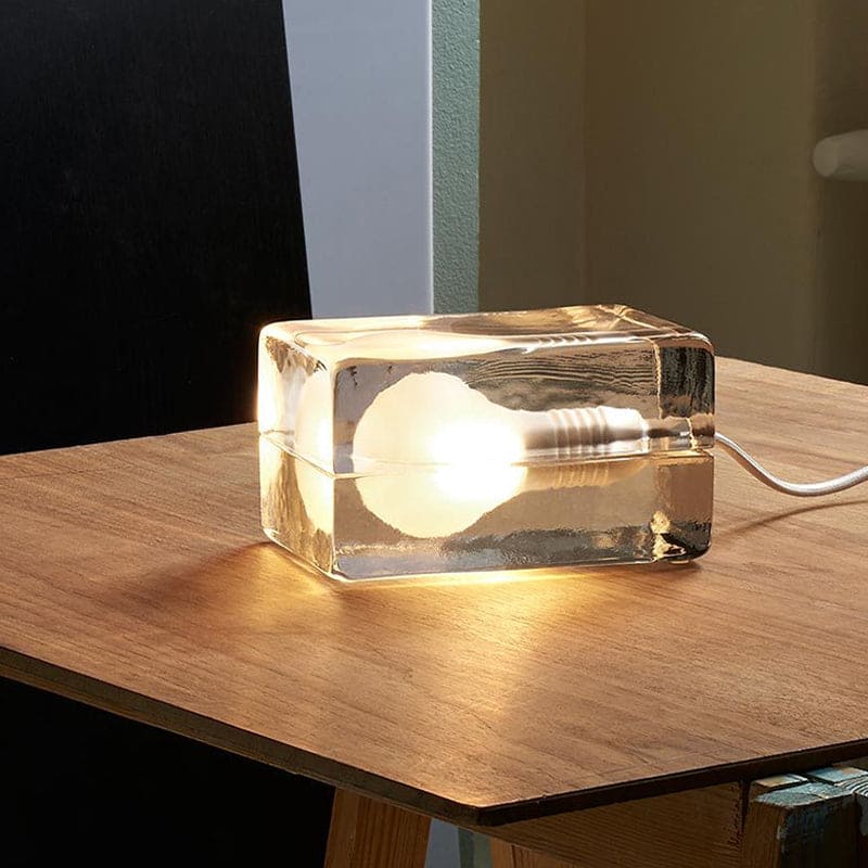 Vivolux | BrightCube – Minimalistische Tischleuchte mit transparentem Glaswürfel