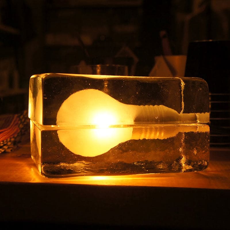 Vivolux | BrightCube – Minimalistische Tischleuchte mit transparentem Glaswürfel
