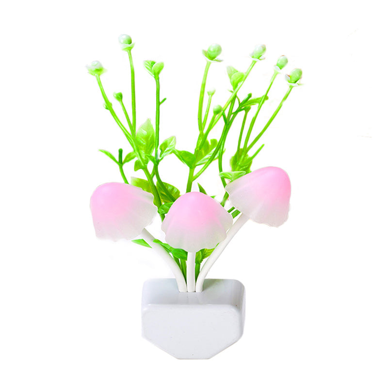 Vivolux | Decoratieve Zeewier Plastic Wandlamp Plug-in LED Nachtlamp in Groen, Multicolore Licht