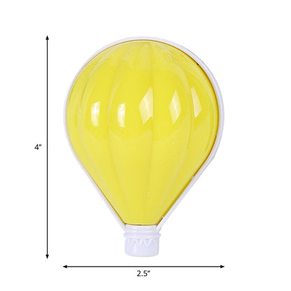 Vivolux | Gelbe Birnenförmige Plug-in LED Nachtlampe Cartoon Kunststoff Wandbeleuchtung Ideen für Nachttisch