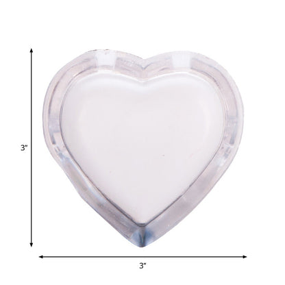 Vivolux | Bedside Plug-in LED Nachtlamp Moderne Duidelijke Wandverlichting met Liefde Hart Plastic Lampenkap